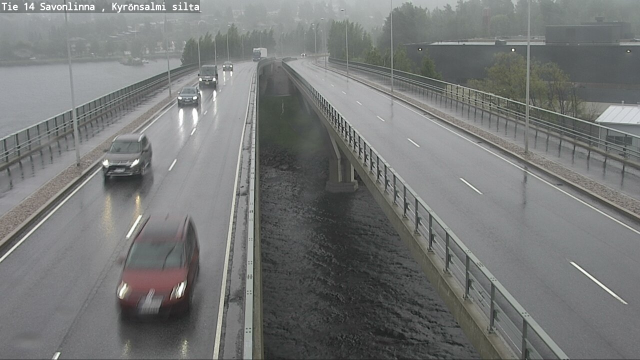 Weather Camera Image Road 14 Savonlinna, Kyrönsalmi, Savonlinna, Etelä-Savo