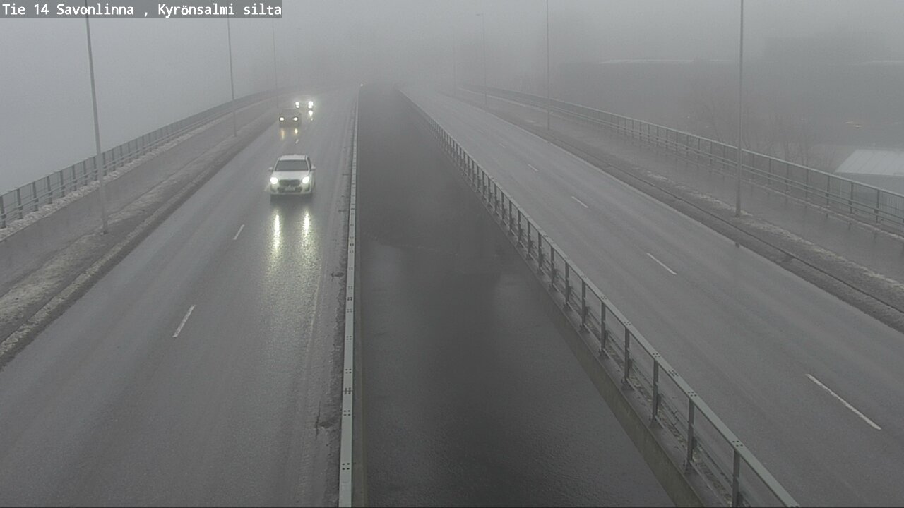 Weather Camera Image Väg 14 Nyslott, Kyrönsalmi, Savonlinna, Etelä-Savo