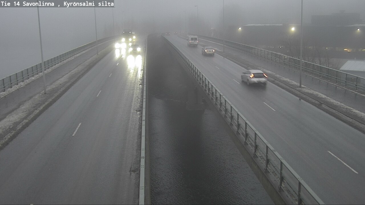 Weather Camera Image Väg 14 Nyslott, Kyrönsalmi, Savonlinna, Etelä-Savo