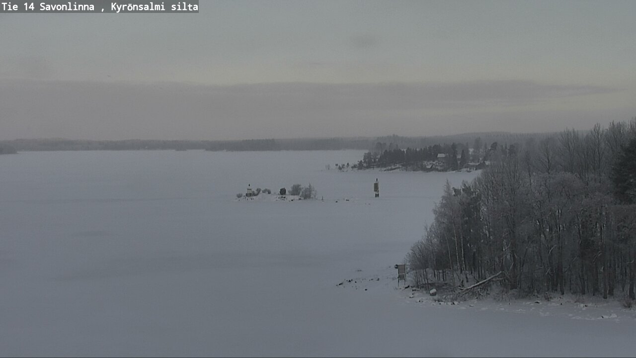 Weather Camera Image Road 14 Savonlinna, Kyrönsalmi, Savonlinna, Etelä-Savo