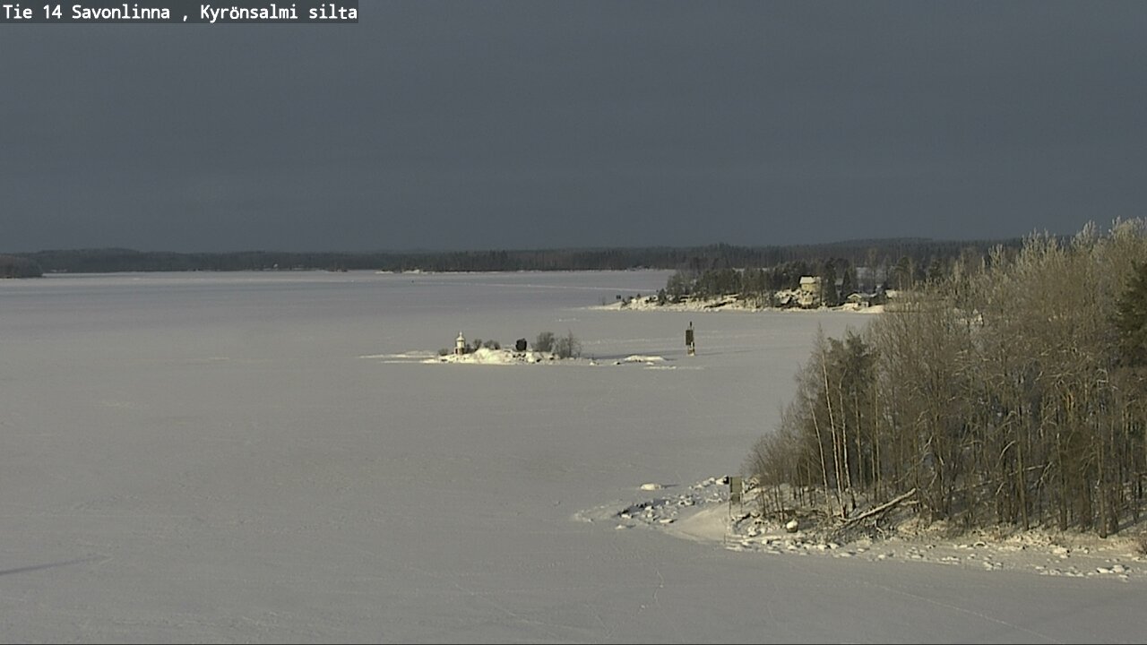 Weather Camera Image Road 14 Savonlinna, Kyrönsalmi, Savonlinna, Etelä-Savo