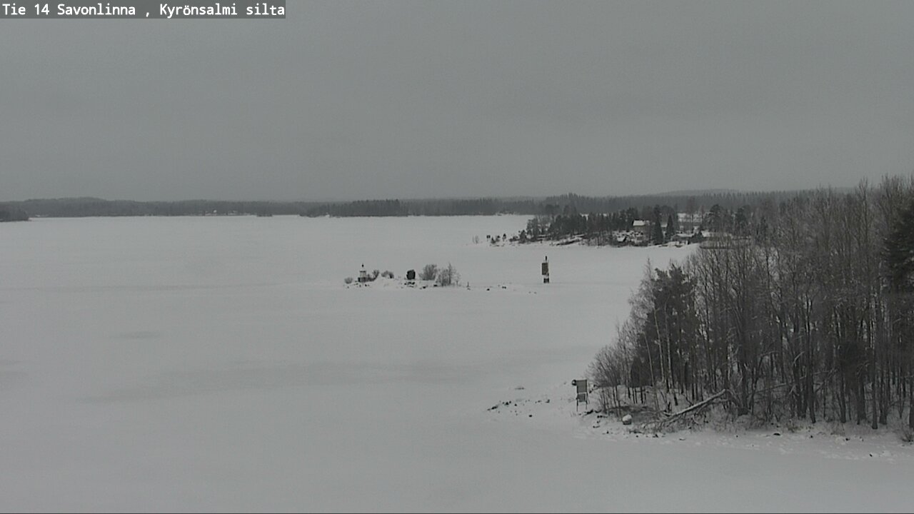Weather Camera Image Road 14 Savonlinna, Kyrönsalmi, Savonlinna, Etelä-Savo