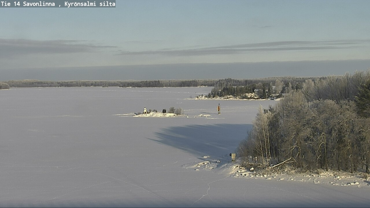 Weather Camera Image Road 14 Savonlinna, Kyrönsalmi, Savonlinna, Etelä-Savo