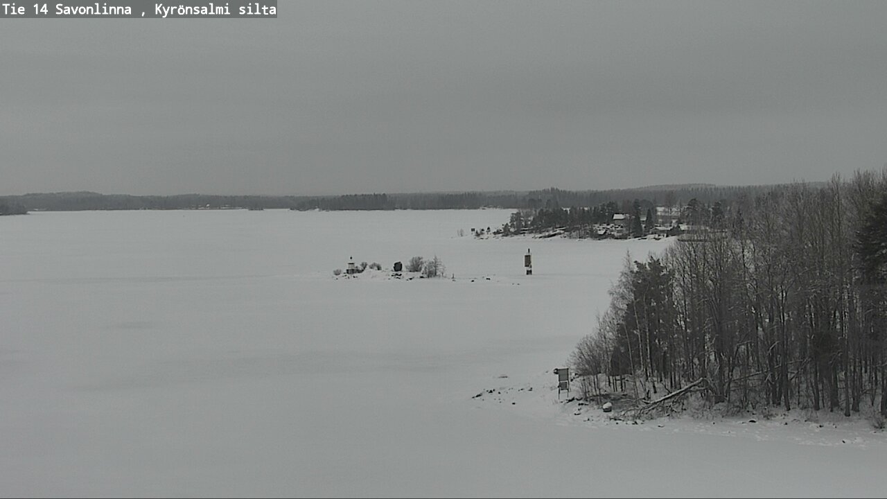 Weather Camera Image Road 14 Savonlinna, Kyrönsalmi, Savonlinna, Etelä-Savo
