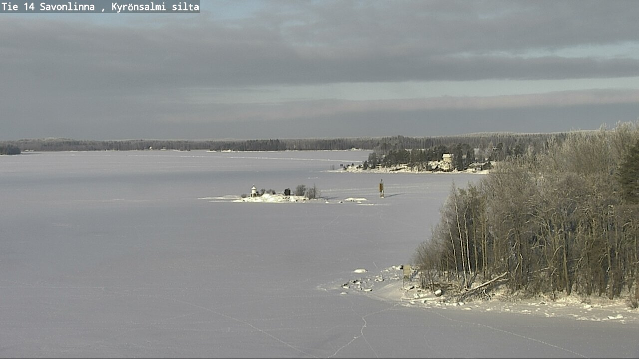 Weather Camera Image Road 14 Savonlinna, Kyrönsalmi, Savonlinna, Etelä-Savo