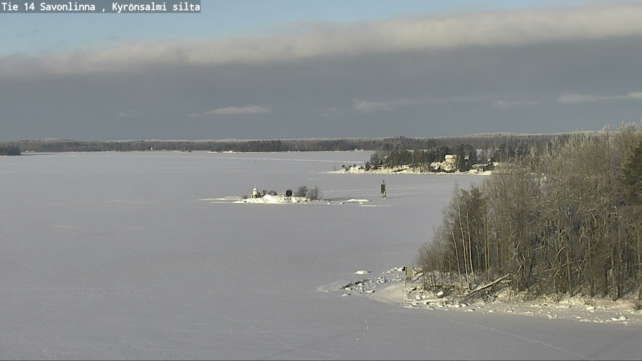 Weather Camera Image Road 14 Savonlinna, Kyrönsalmi, Savonlinna, Etelä-Savo