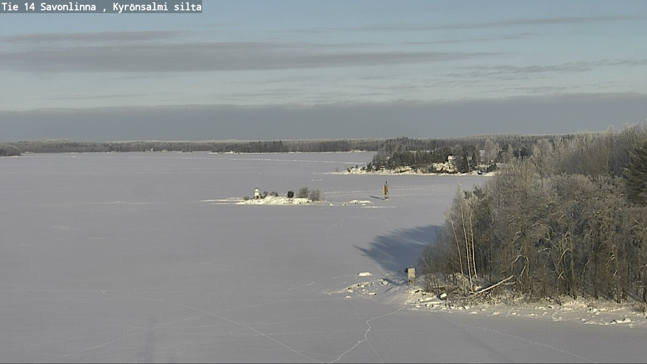 Weather Camera Image Road 14 Savonlinna, Kyrönsalmi, Savonlinna, Etelä-Savo