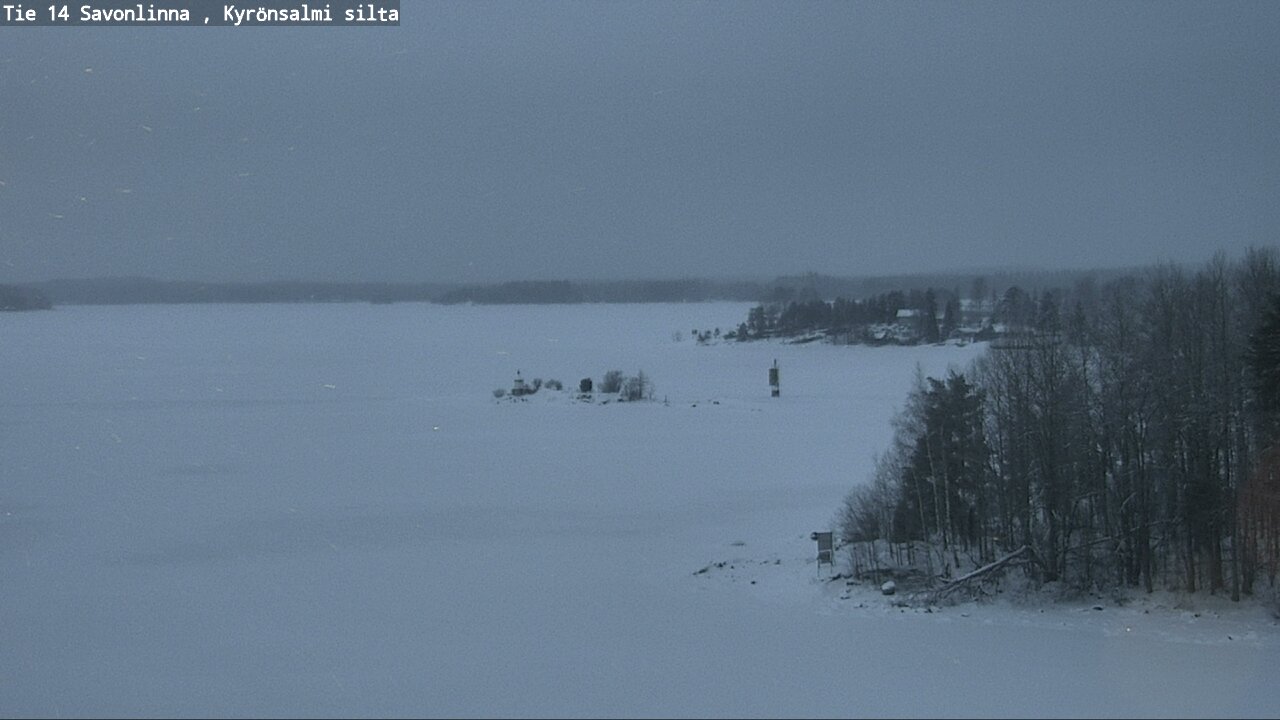 Weather Camera Image Väg 14 Nyslott, Kyrönsalmi, Savonlinna, Etelä-Savo