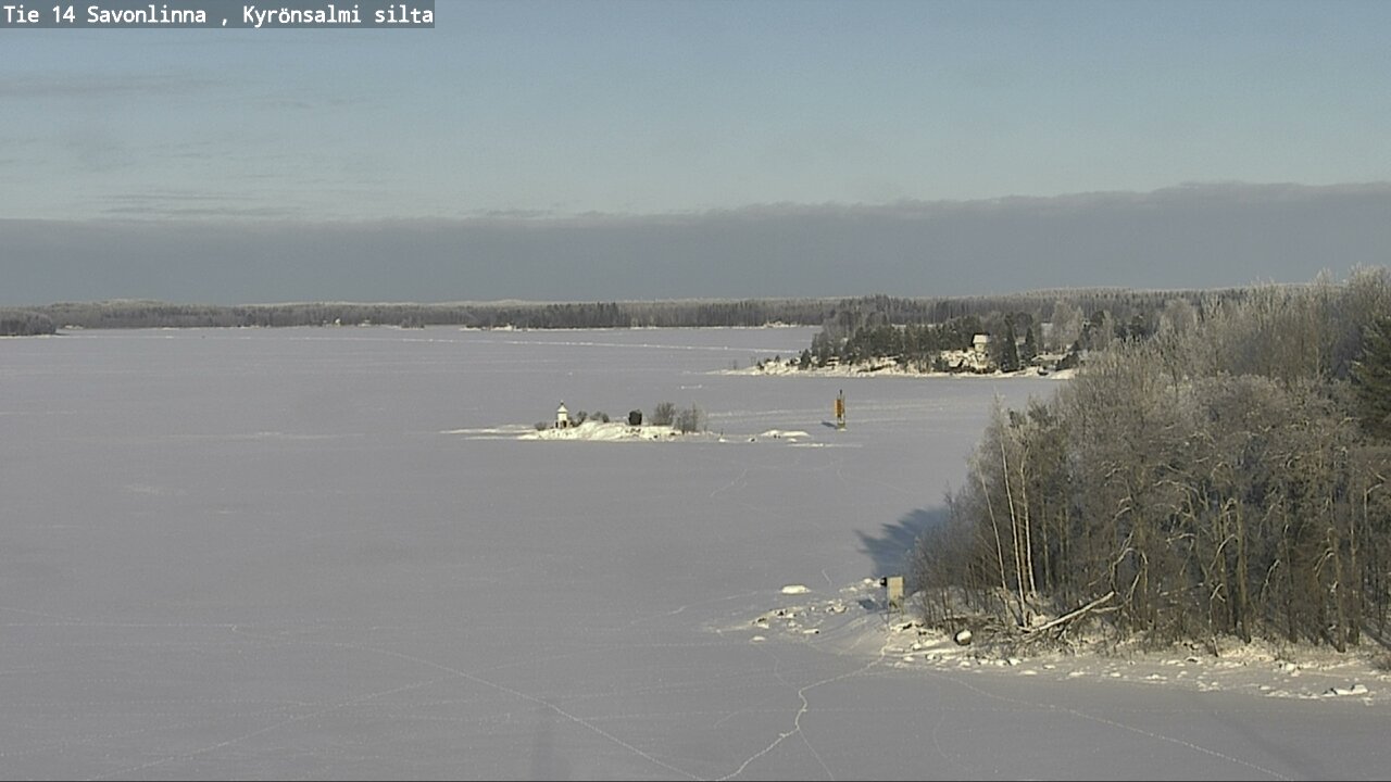 Weather Camera Image Road 14 Savonlinna, Kyrönsalmi, Savonlinna, Etelä-Savo