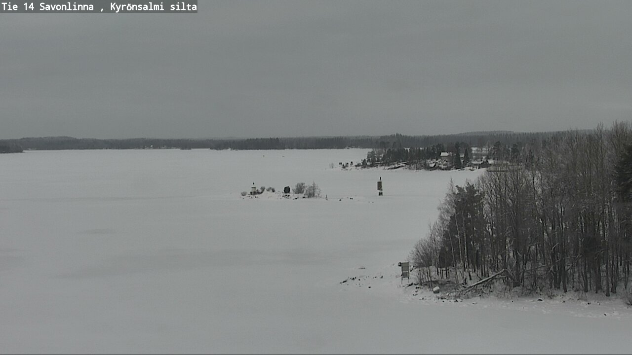Weather Camera Image Road 14 Savonlinna, Kyrönsalmi, Savonlinna, Etelä-Savo