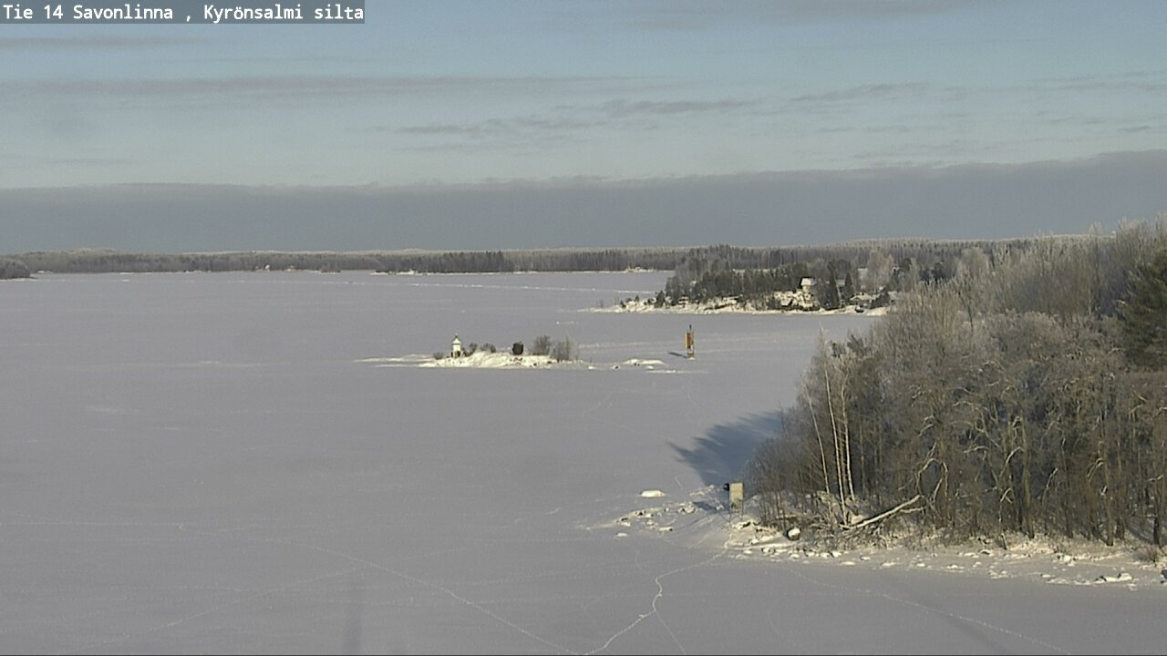 Weather Camera Image Road 14 Savonlinna, Kyrönsalmi, Savonlinna, Etelä-Savo