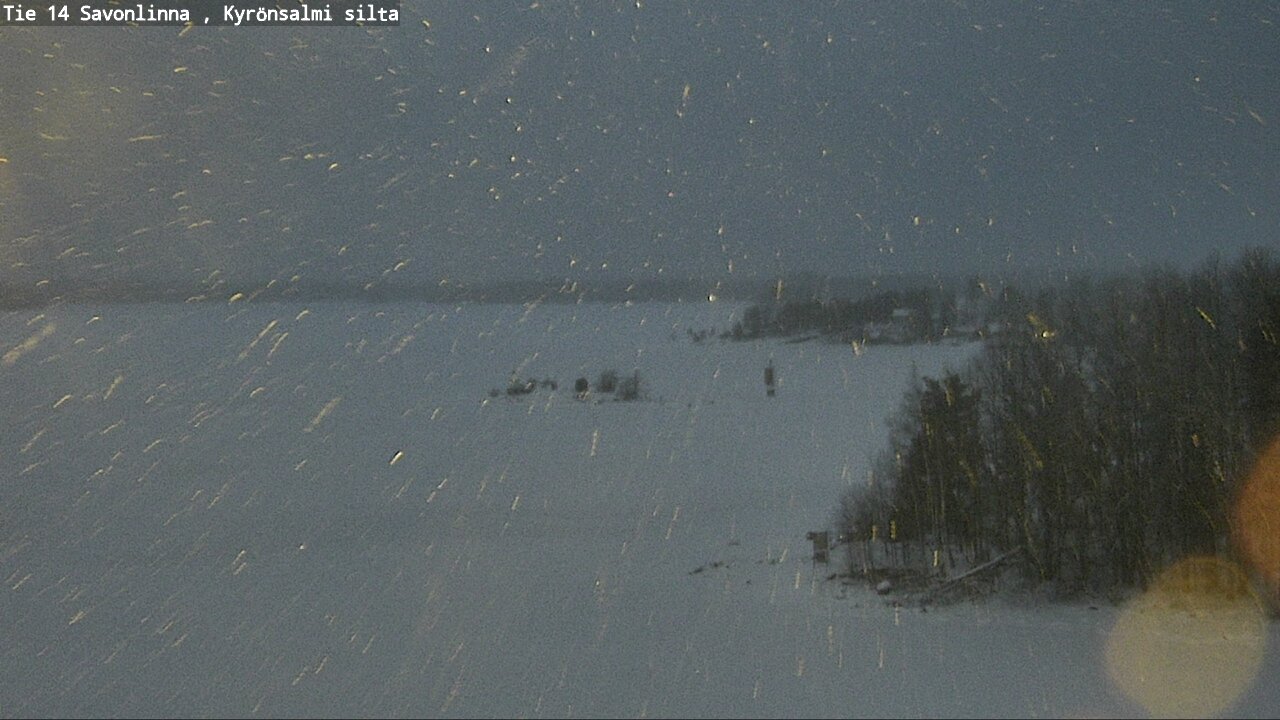 Weather Camera Image Väg 14 Nyslott, Kyrönsalmi, Savonlinna, Etelä-Savo