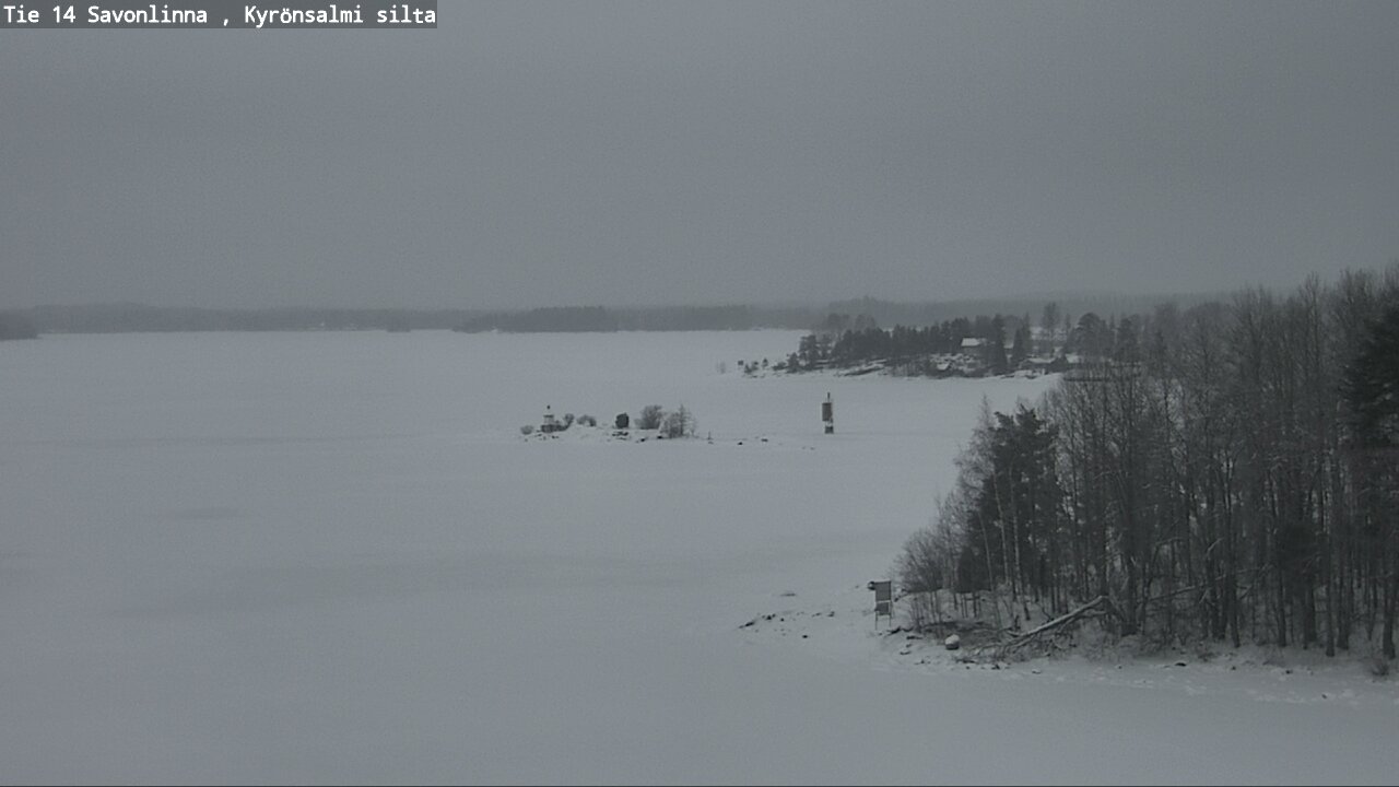 Weather Camera Image Väg 14 Nyslott, Kyrönsalmi, Savonlinna, Etelä-Savo