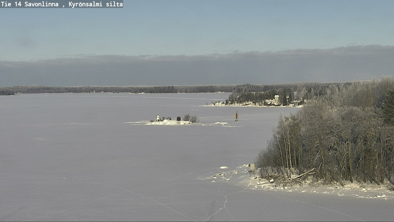 Weather Camera Image Road 14 Savonlinna, Kyrönsalmi, Savonlinna, Etelä-Savo