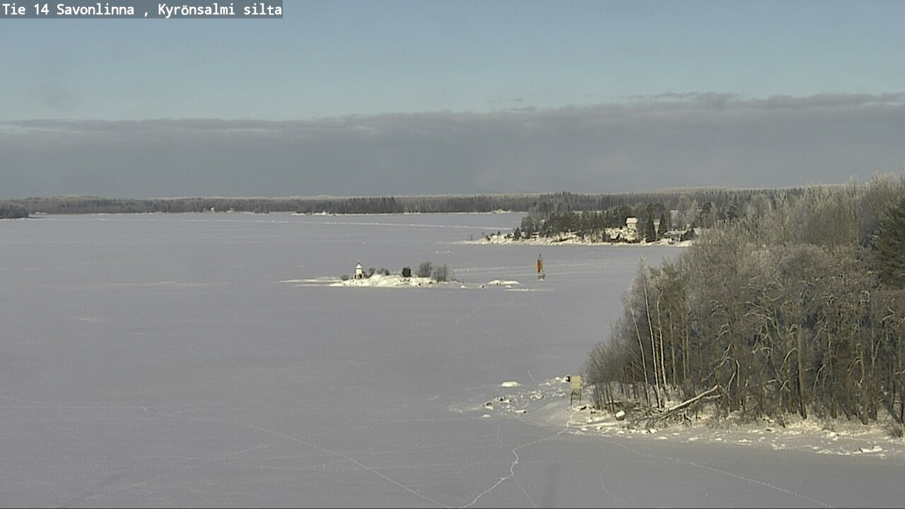 Weather Camera Image Road 14 Savonlinna, Kyrönsalmi, Savonlinna, Etelä-Savo