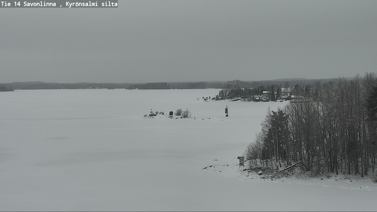 Weather Camera Image Road 14 Savonlinna, Kyrönsalmi, Savonlinna, Etelä-Savo