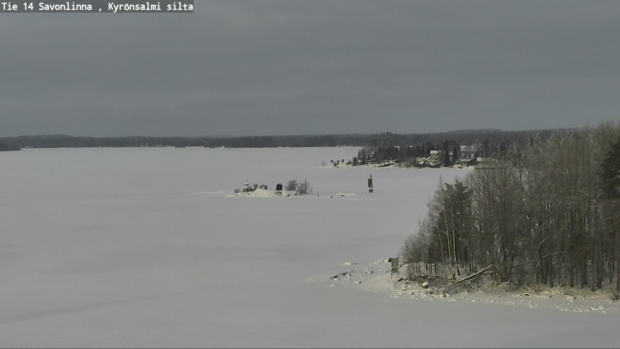 Weather Camera Image Road 14 Savonlinna, Kyrönsalmi, Savonlinna, Etelä-Savo