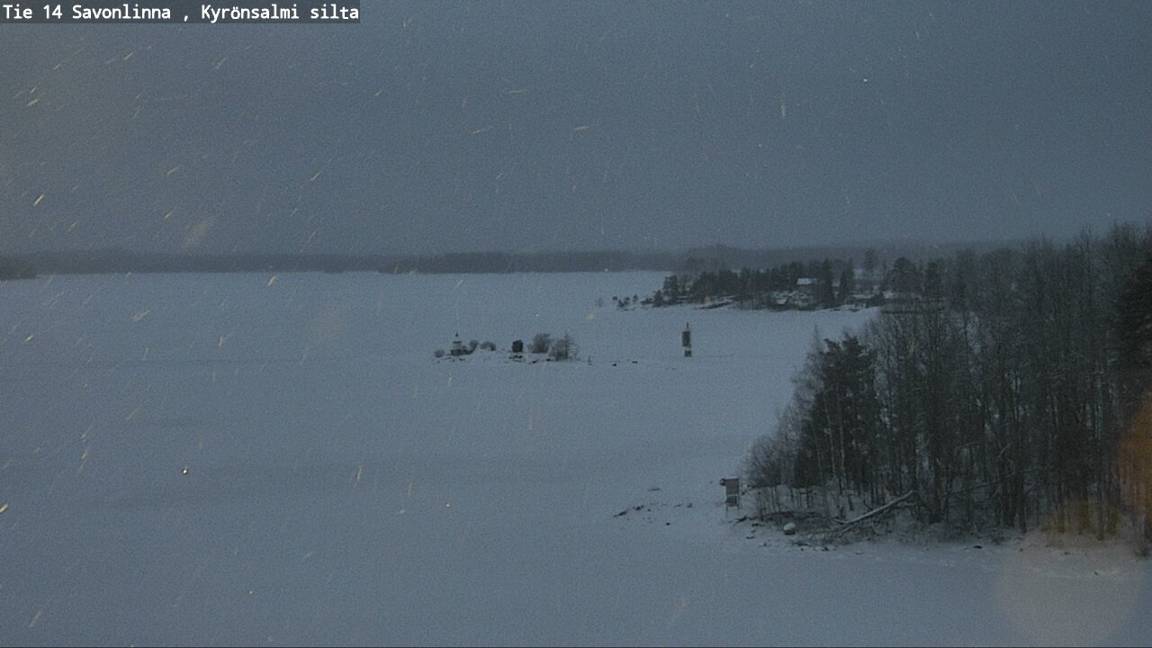 Weather Camera Image Väg 14 Nyslott, Kyrönsalmi, Savonlinna, Etelä-Savo