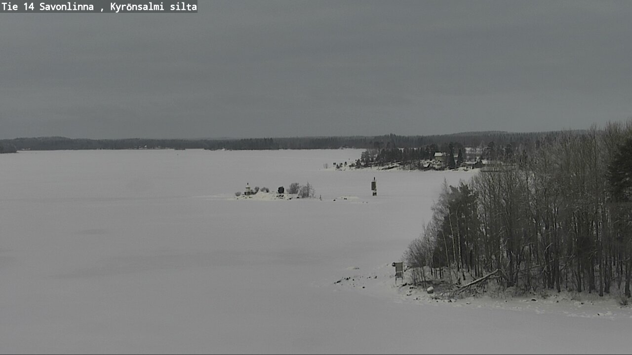 Weather Camera Image Road 14 Savonlinna, Kyrönsalmi, Savonlinna, Etelä-Savo