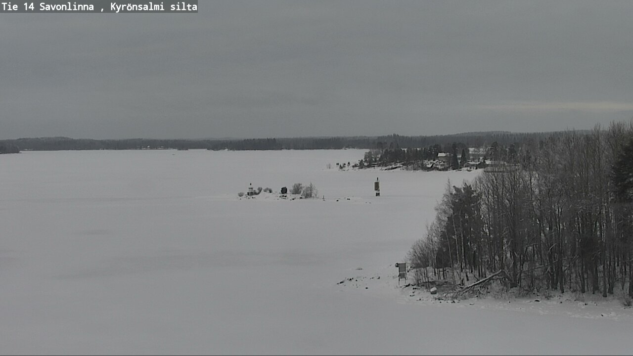 Weather Camera Image Road 14 Savonlinna, Kyrönsalmi, Savonlinna, Etelä-Savo