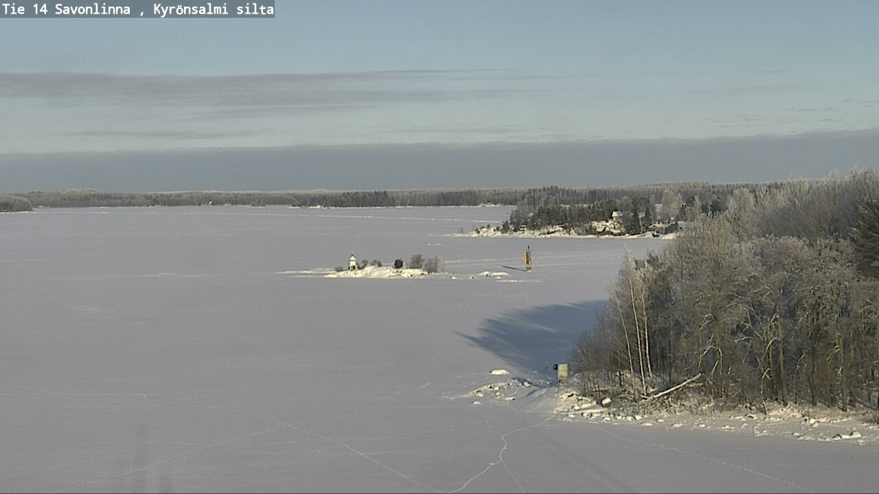 Weather Camera Image Road 14 Savonlinna, Kyrönsalmi, Savonlinna, Etelä-Savo