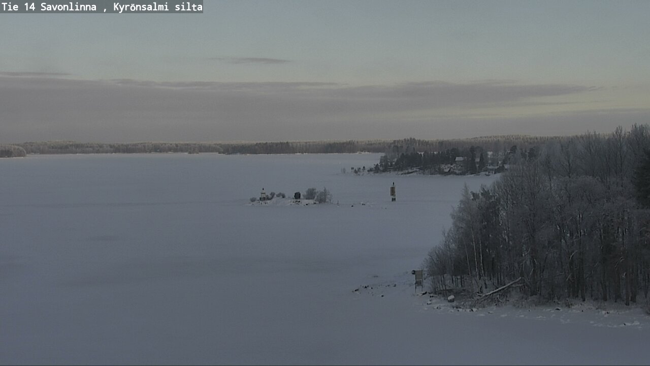 Weather Camera Image Road 14 Savonlinna, Kyrönsalmi, Savonlinna, Etelä-Savo