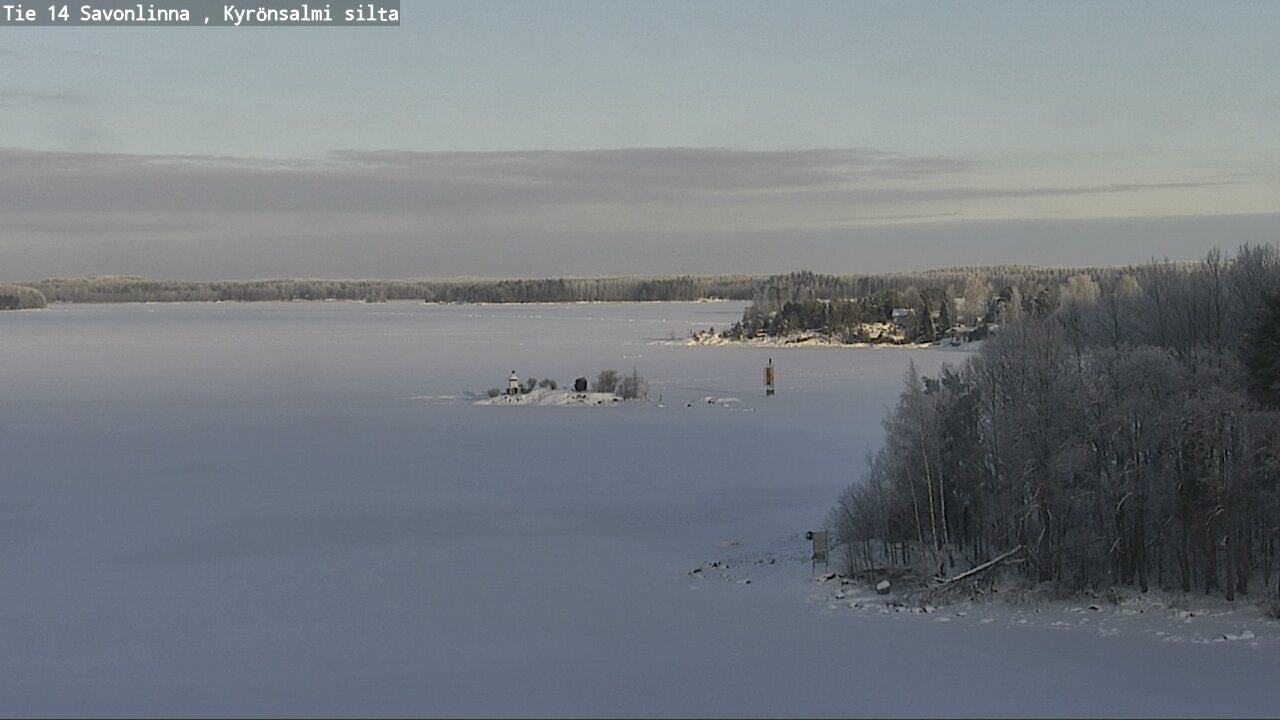 Weather Camera Image Road 14 Savonlinna, Kyrönsalmi, Savonlinna, Etelä-Savo