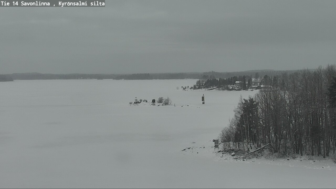 Weather Camera Image Road 14 Savonlinna, Kyrönsalmi, Savonlinna, Etelä-Savo
