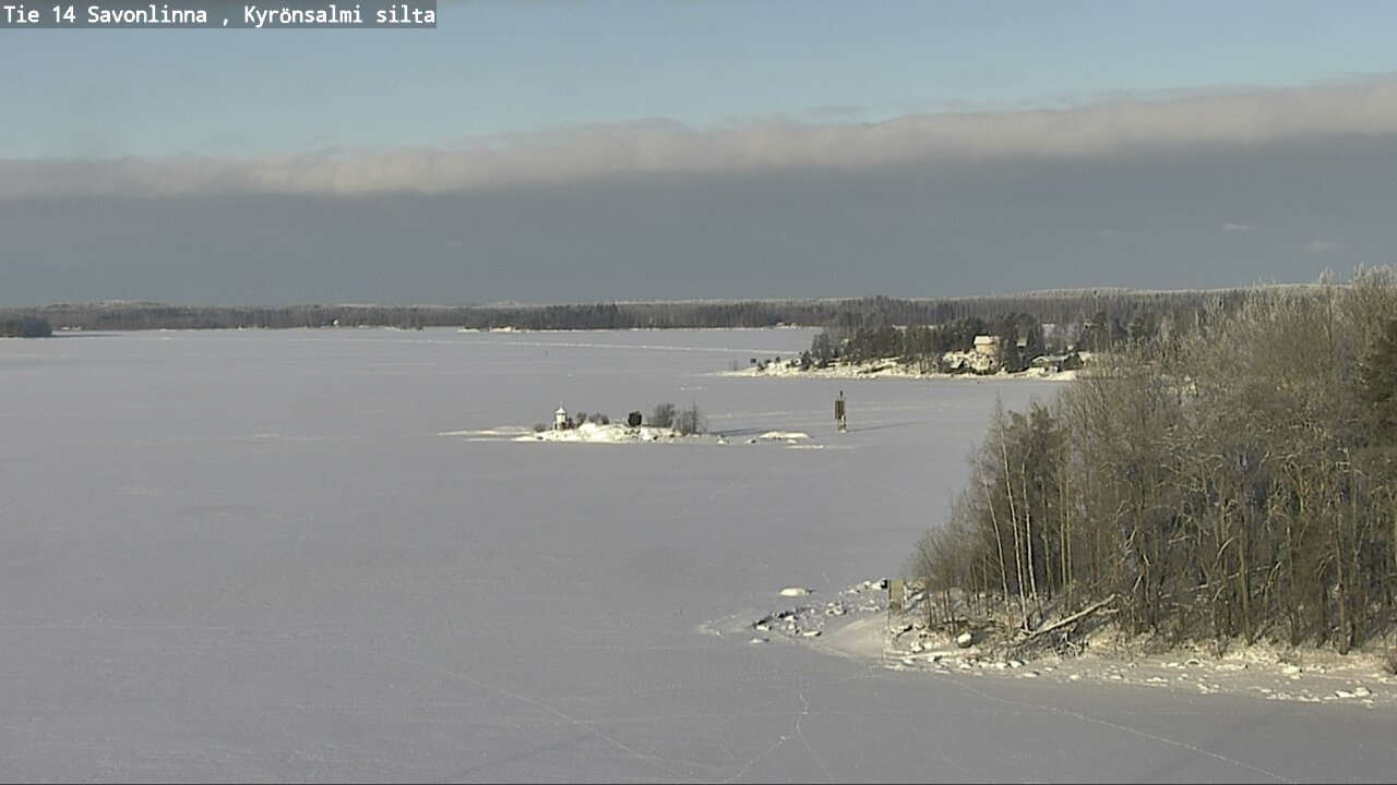 Weather Camera Image Road 14 Savonlinna, Kyrönsalmi, Savonlinna, Etelä-Savo