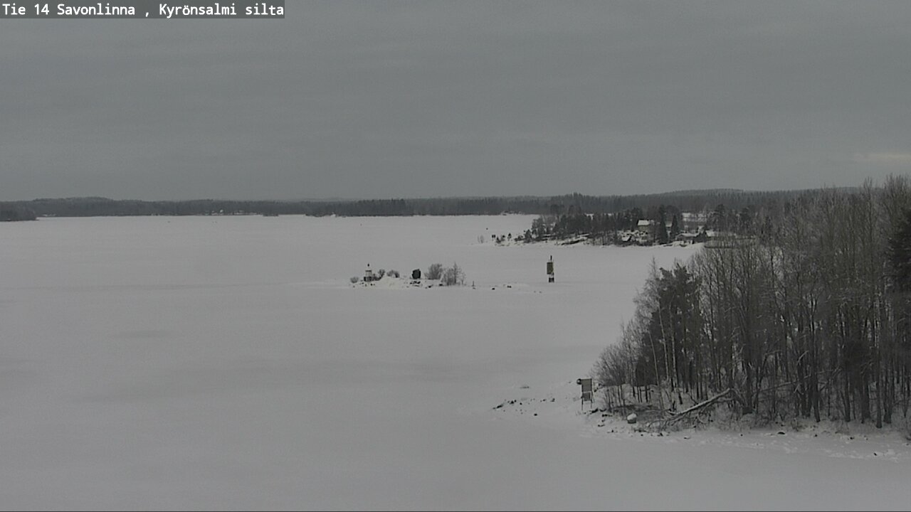 Weather Camera Image Road 14 Savonlinna, Kyrönsalmi, Savonlinna, Etelä-Savo