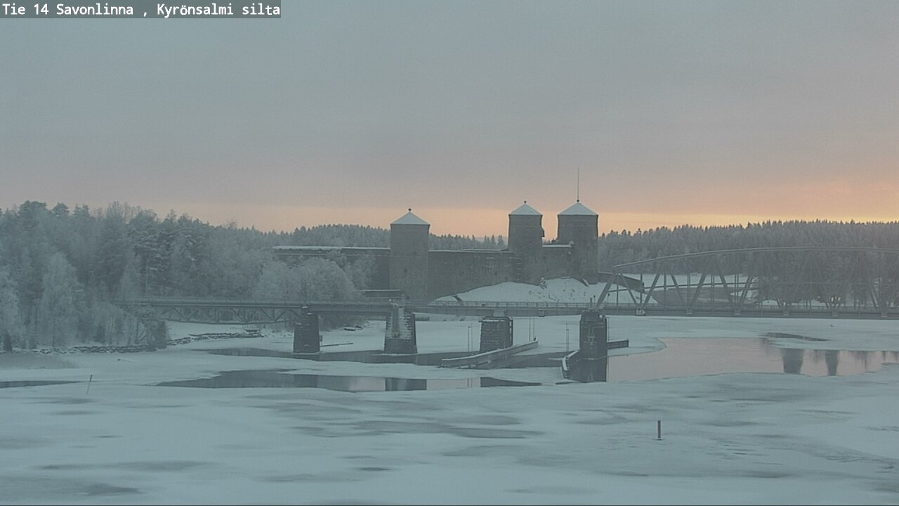 Weather Camera Image Road 14 Savonlinna, Kyrönsalmi, Savonlinna, Etelä-Savo
