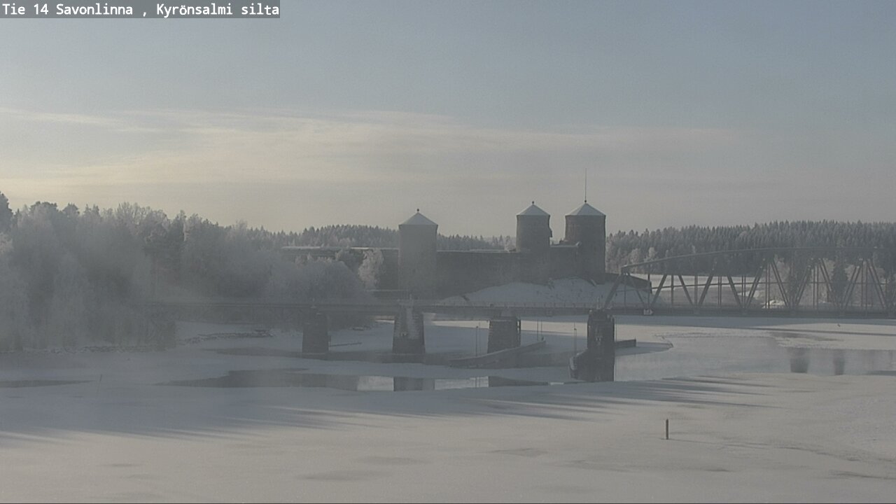 Weather Camera Image Road 14 Savonlinna, Kyrönsalmi, Savonlinna, Etelä-Savo