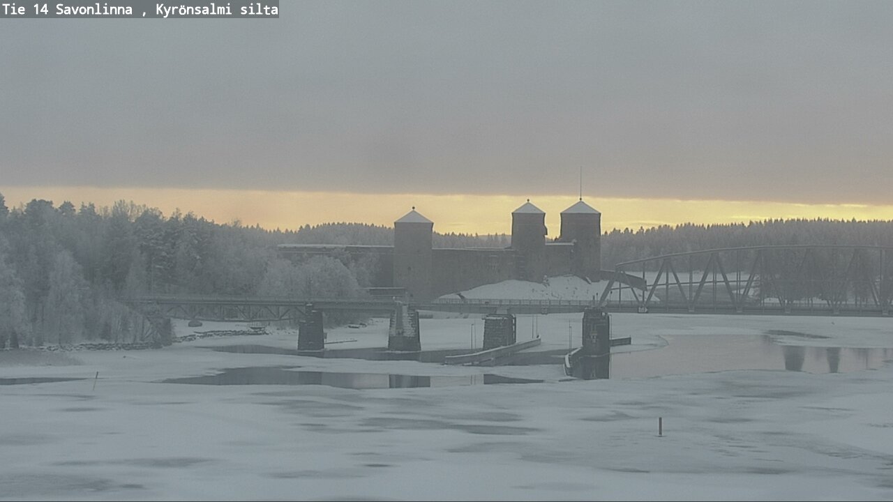 Weather Camera Image Road 14 Savonlinna, Kyrönsalmi, Savonlinna, Etelä-Savo