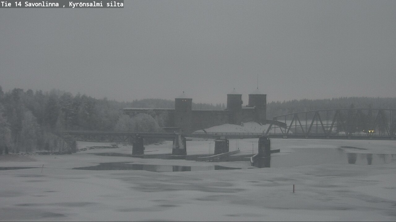 Weather Camera Image Väg 14 Nyslott, Kyrönsalmi, Savonlinna, Etelä-Savo