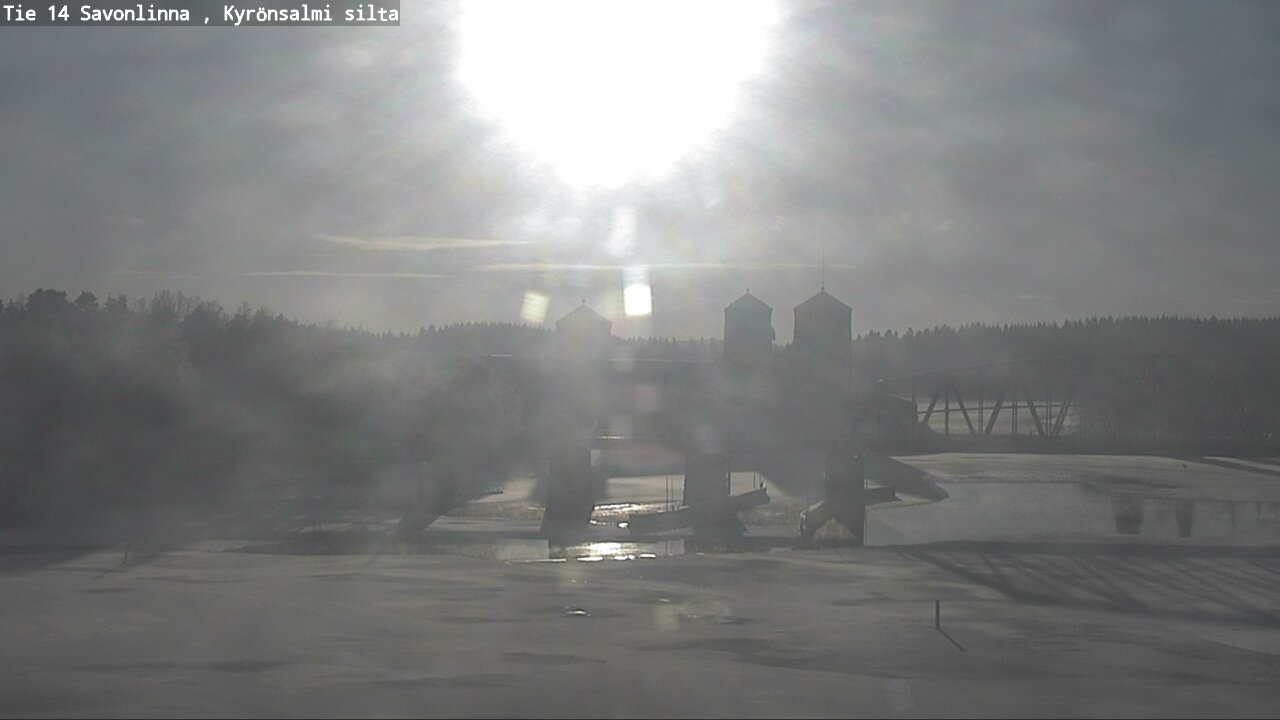 Weather Camera Image Road 14 Savonlinna, Kyrönsalmi, Savonlinna, Etelä-Savo