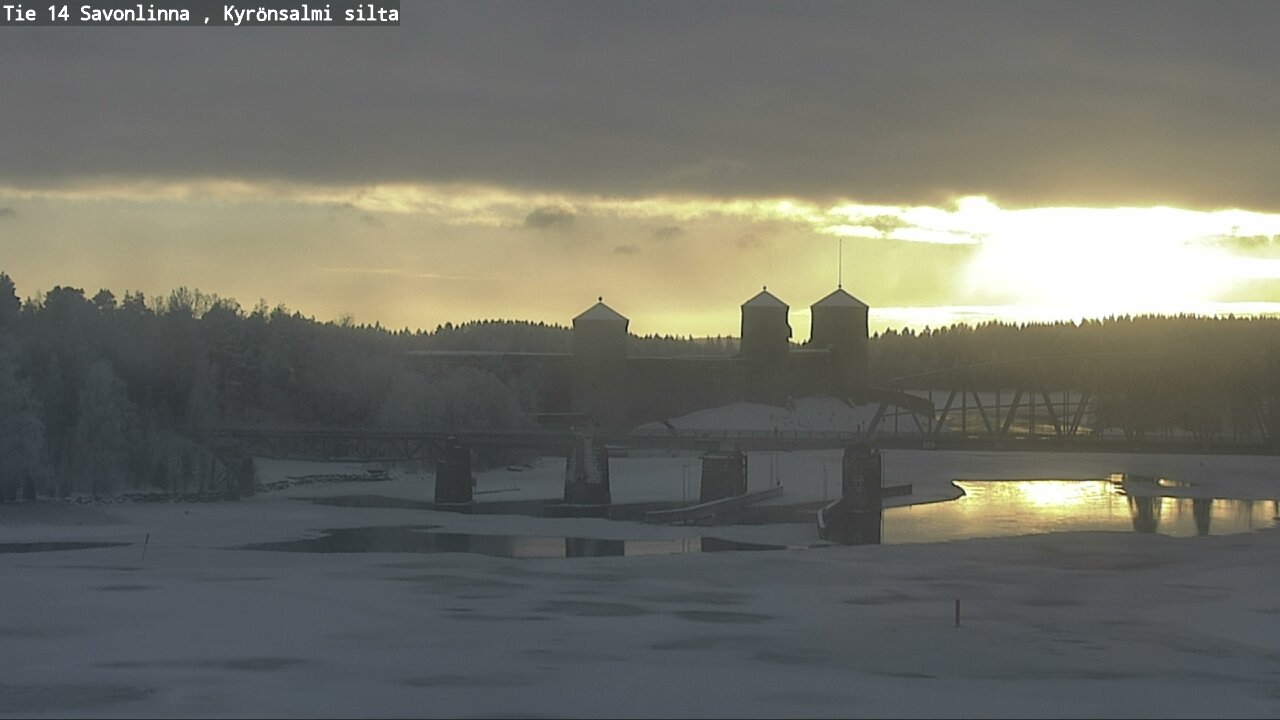 Weather Camera Image Road 14 Savonlinna, Kyrönsalmi, Savonlinna, Etelä-Savo