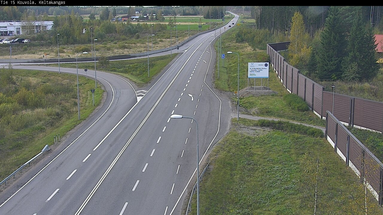 Weather Camera Image Road 15 Kouvola, Keltakangas, Kouvola, Kymenlaakso