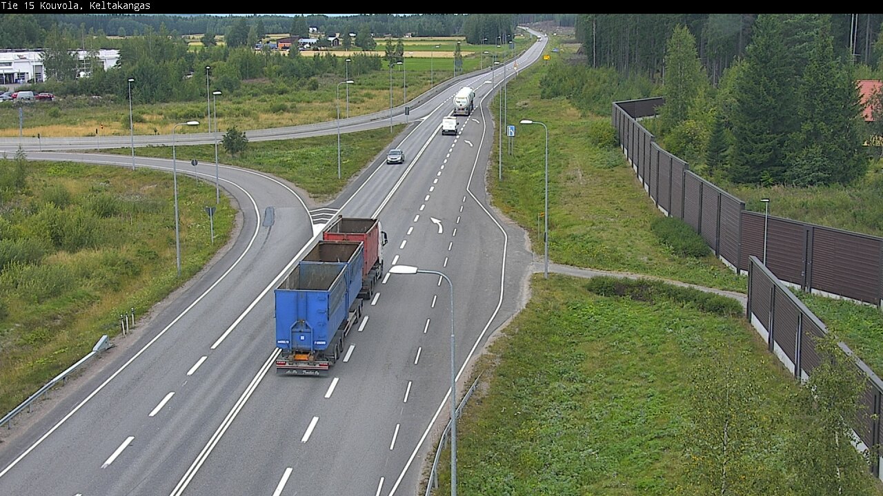 Weather Camera Image Väg 15 Kouvola, Keltakangas, Kouvola, Kymenlaakso