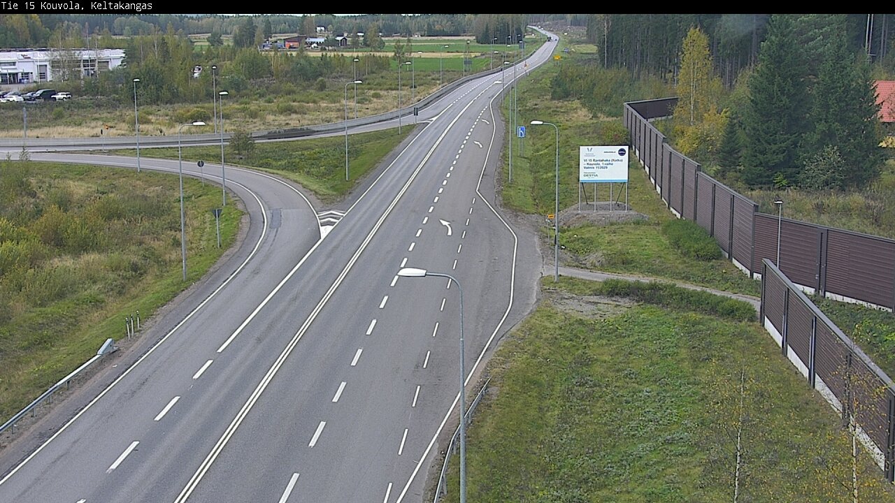Weather Camera Image Road 15 Kouvola, Keltakangas, Kouvola, Kymenlaakso