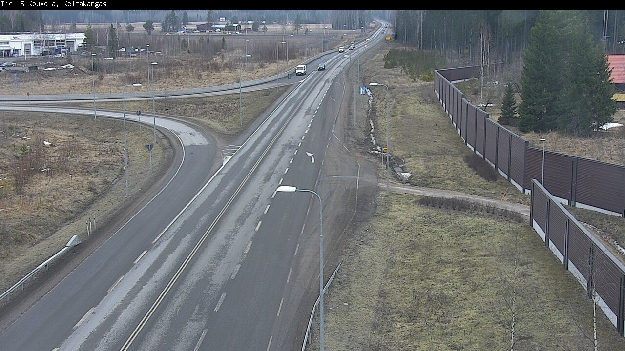 Weather Camera Image Väg 15 Kouvola, Keltakangas, Kouvola, Kymenlaakso