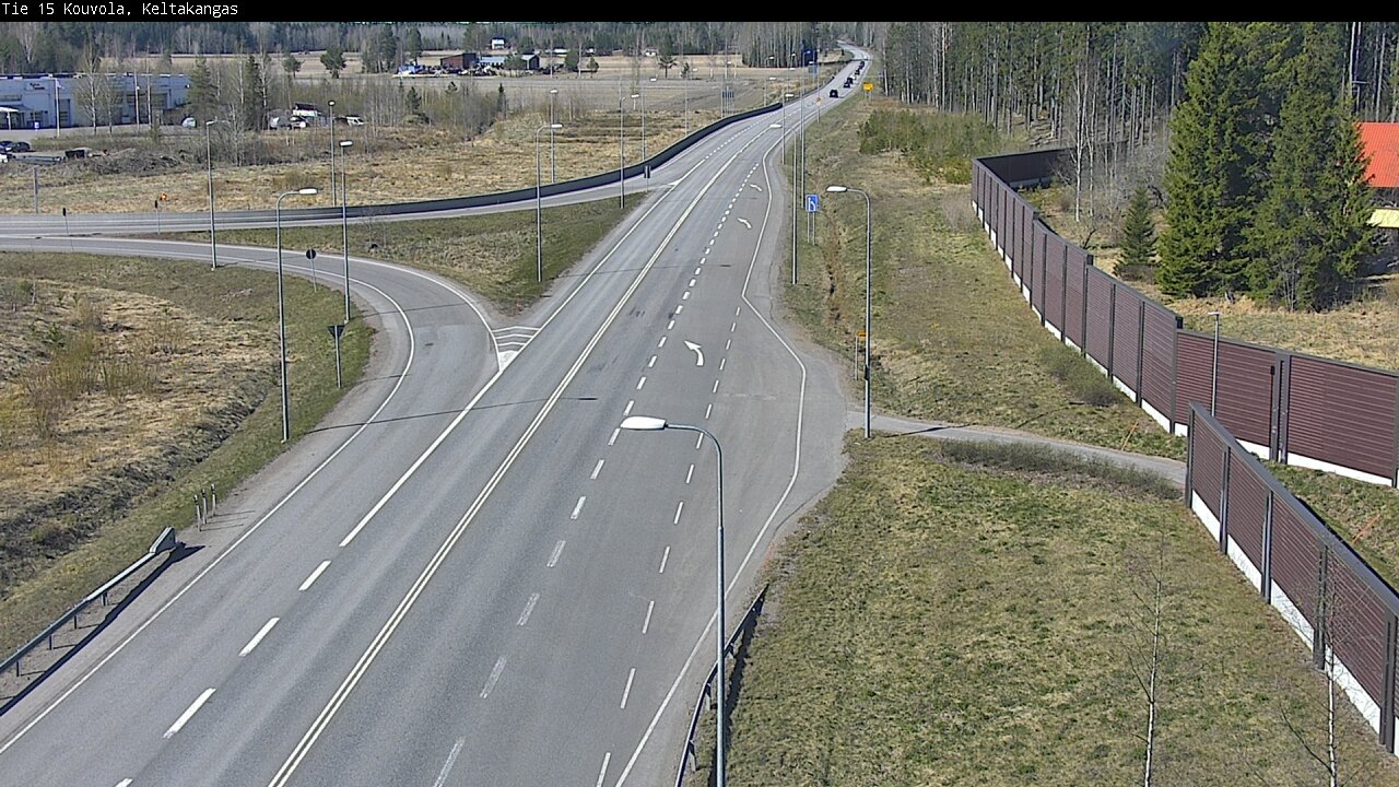 Weather Camera Image Väg 15 Kouvola, Keltakangas, Kouvola, Kymenlaakso