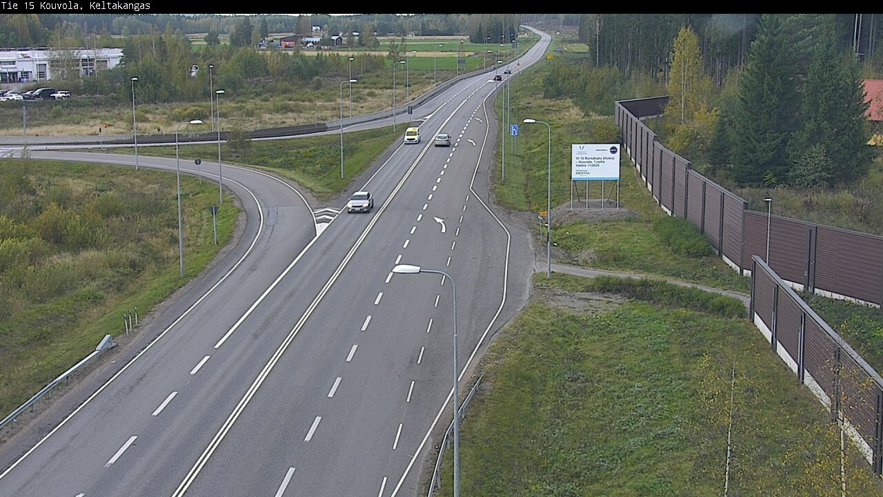 Weather Camera Image Road 15 Kouvola, Keltakangas, Kouvola, Kymenlaakso