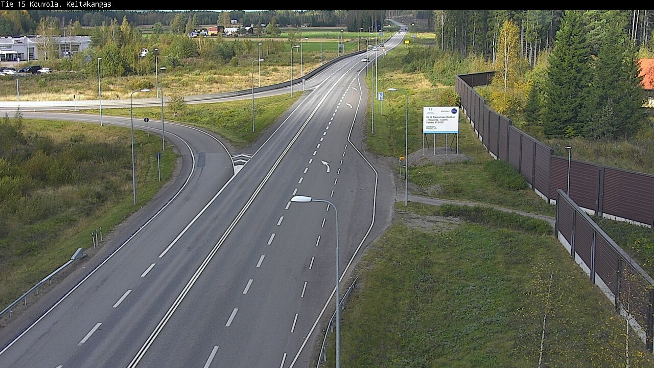 Weather Camera Image Road 15 Kouvola, Keltakangas, Kouvola, Kymenlaakso