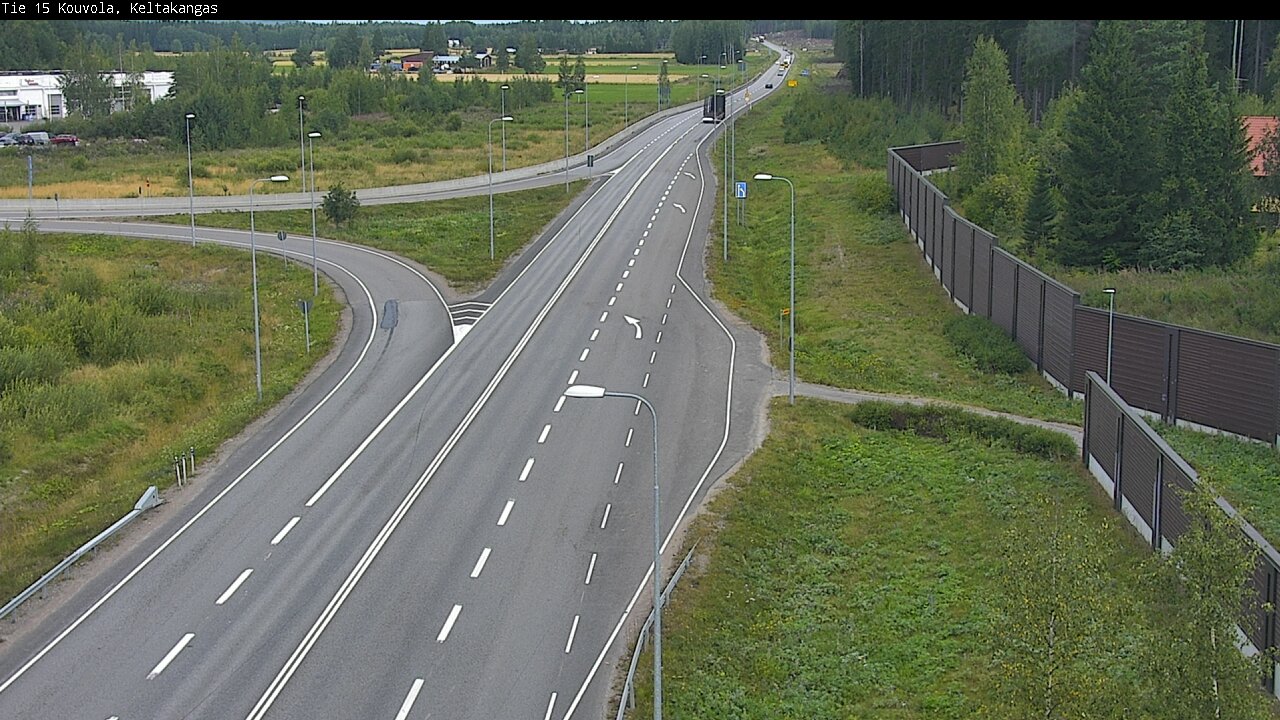 Weather Camera Image Väg 15 Kouvola, Keltakangas, Kouvola, Kymenlaakso