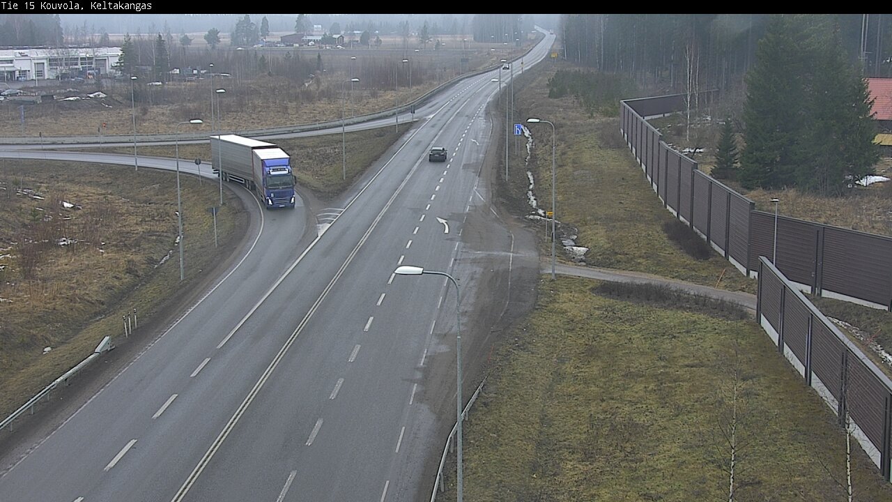 Weather Camera Image Väg 15 Kouvola, Keltakangas, Kouvola, Kymenlaakso