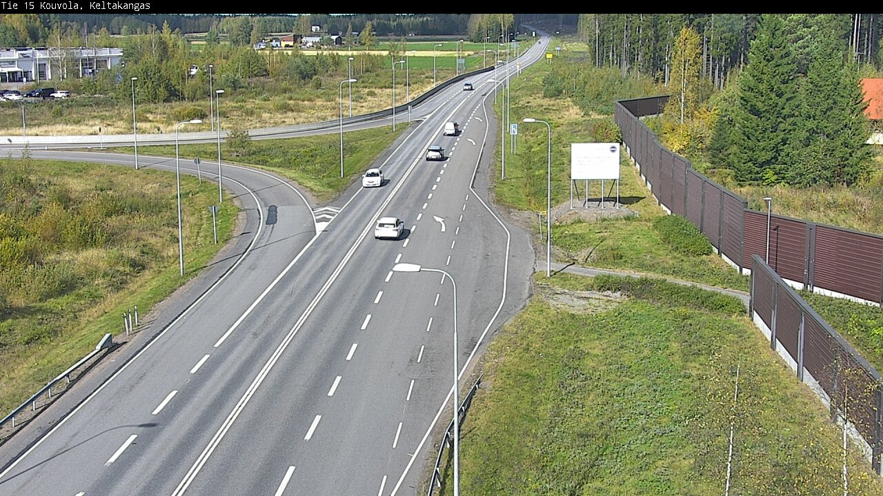 Weather Camera Image Road 15 Kouvola, Keltakangas, Kouvola, Kymenlaakso