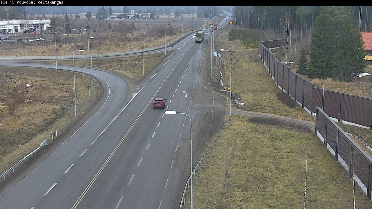 Weather Camera Image Väg 15 Kouvola, Keltakangas, Kouvola, Kymenlaakso