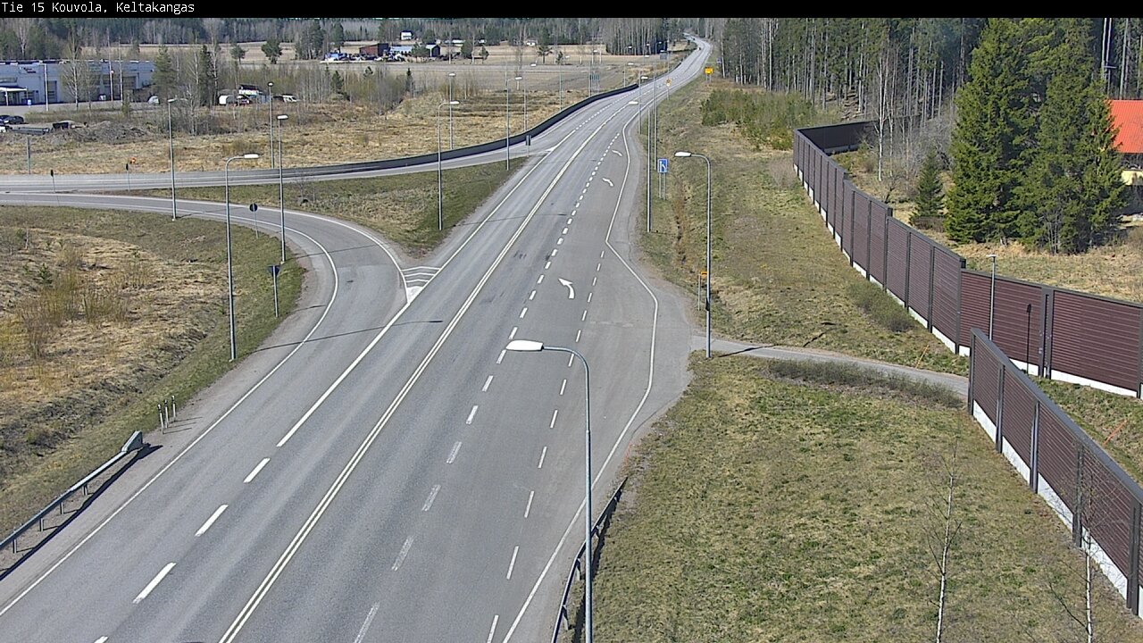 Weather Camera Image Väg 15 Kouvola, Keltakangas, Kouvola, Kymenlaakso