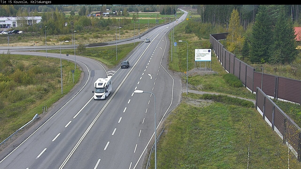 Weather Camera Image Road 15 Kouvola, Keltakangas, Kouvola, Kymenlaakso