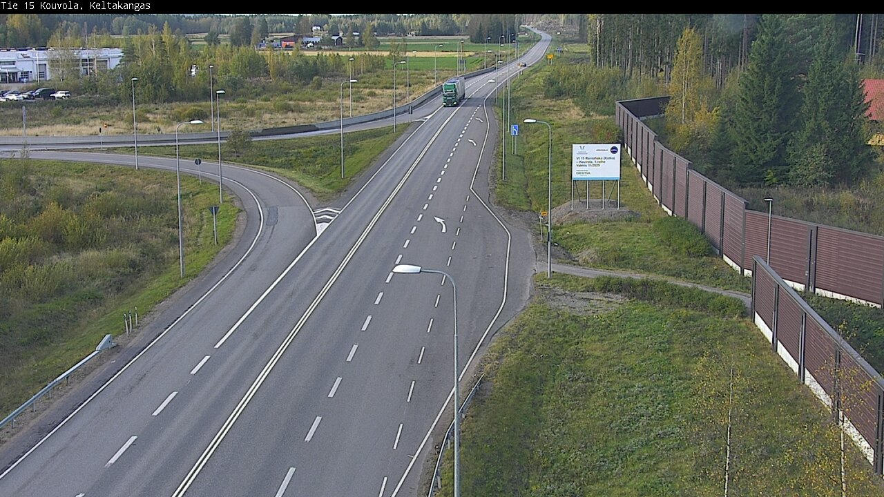 Weather Camera Image Road 15 Kouvola, Keltakangas, Kouvola, Kymenlaakso